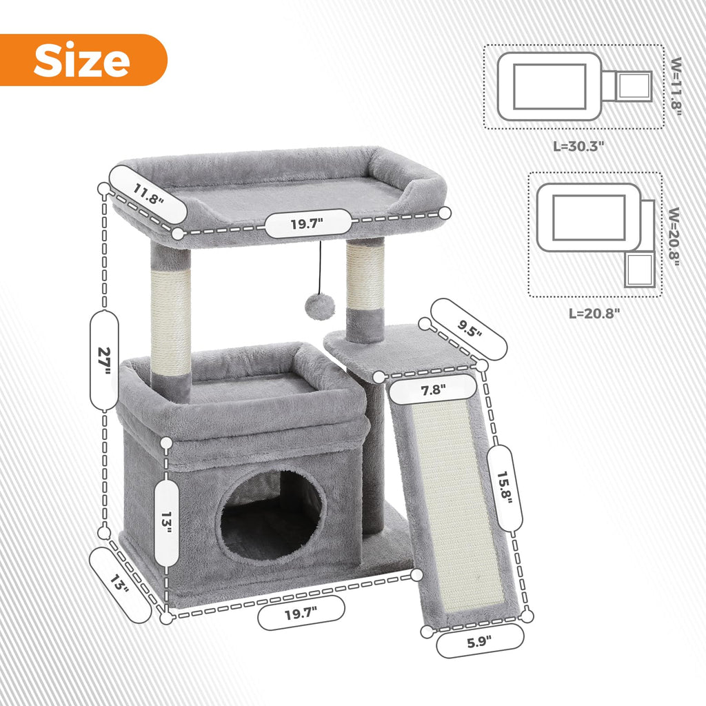 Gray Cat Tree B5243