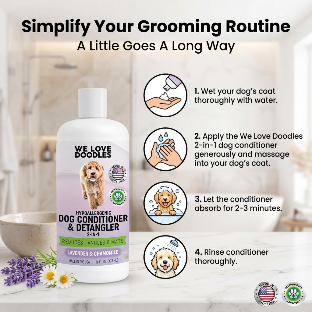 2-in-1 Dog Conditioner & Detangler, Lavender, 16OZ W423