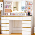Large Vanity Desk with Sliding Mirror and Jewelry Storage G634