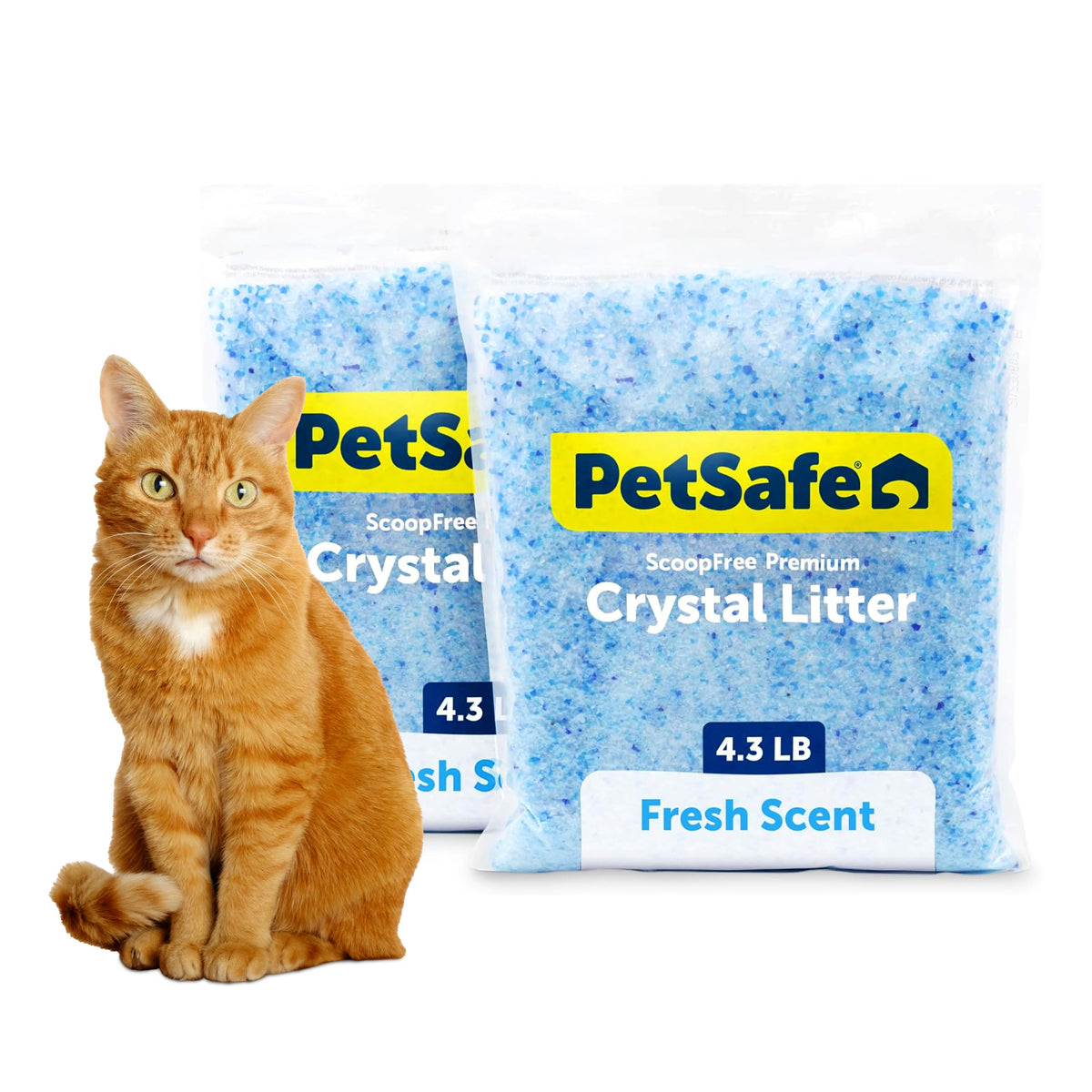 Fresh Scent 4.3 Lb 2 Pack Crystal Litter B9042