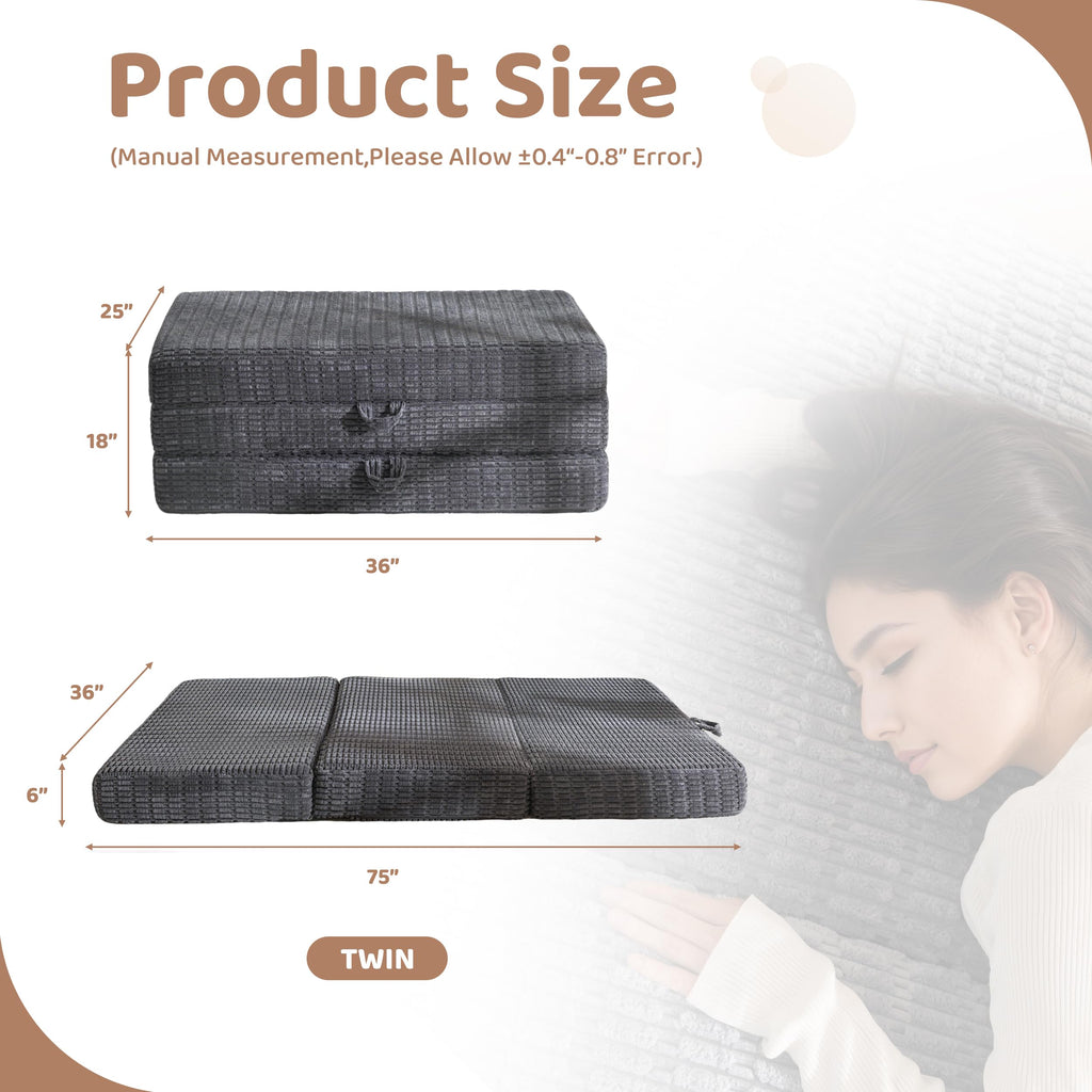 Memory Foam Tri-Folding Mattress N605
