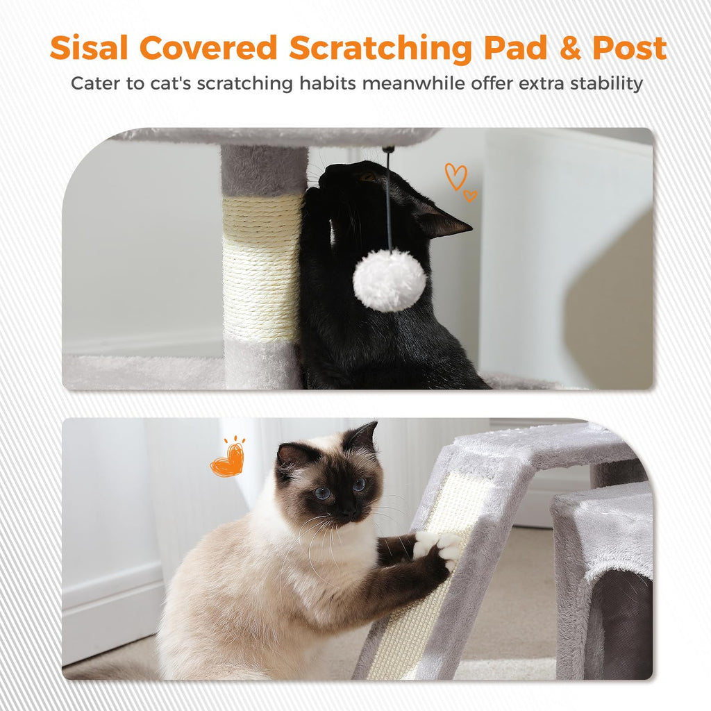 Gray Cat Tree B5243