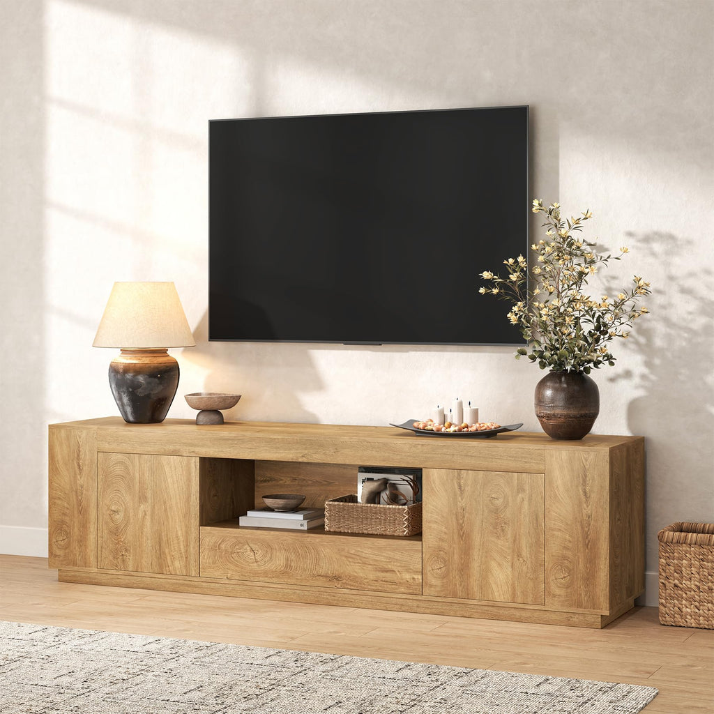 Natural Oak Brown TV Stands N36466