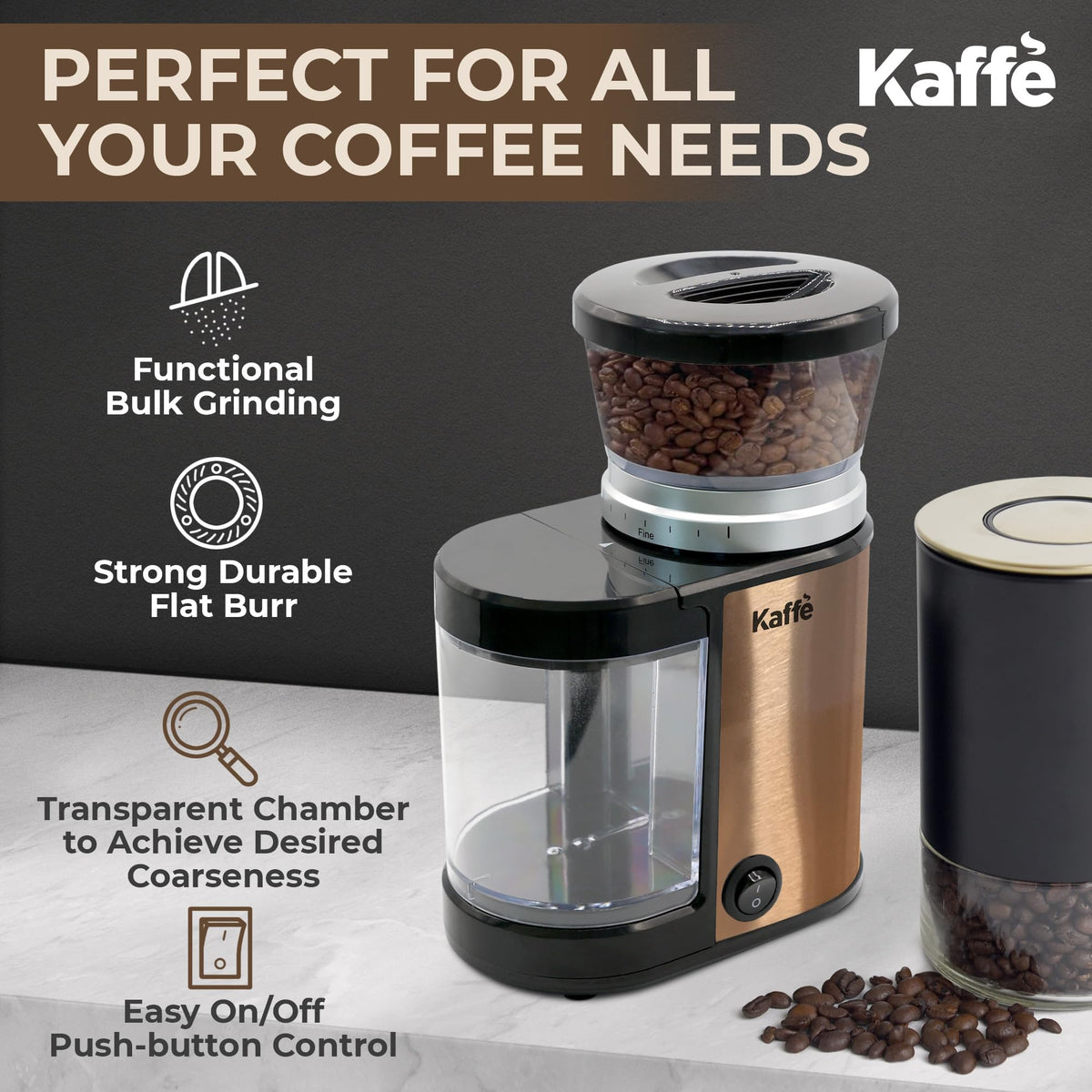 Electric Burr Coffee Grinder 5.5oz Adjustable P49802