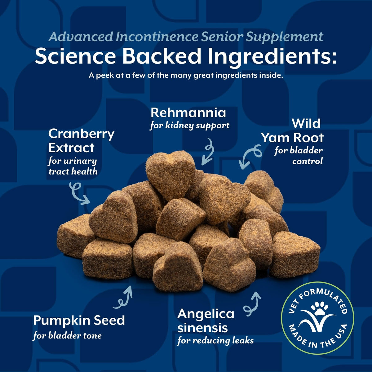 Senior Incontinence Dog Supplement 60 Ct V59946