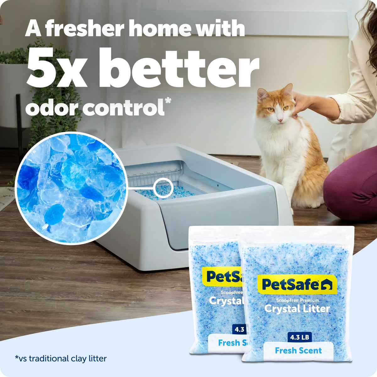 Fresh Scent 4.3 Lb 2 Pack Crystal Litter B9042