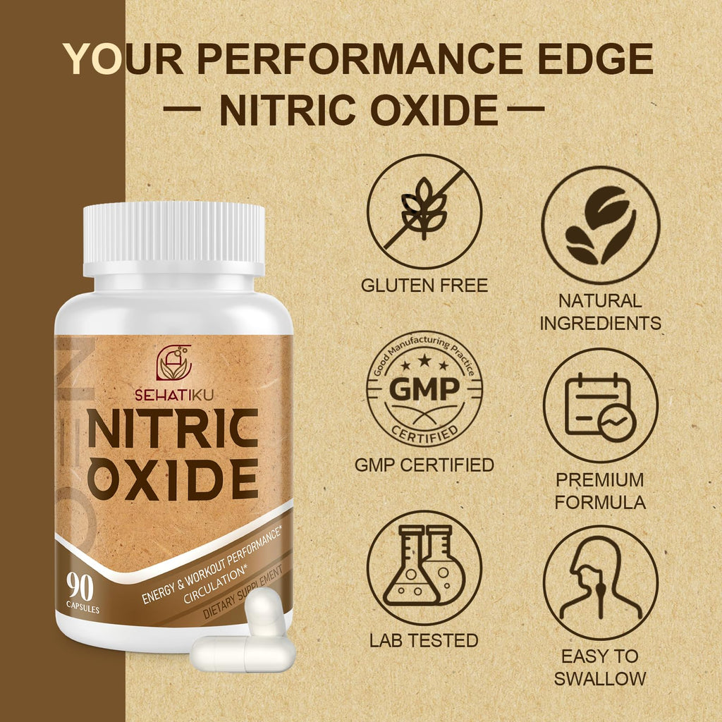 90 Capsules Nitric Oxide Supplement X700965