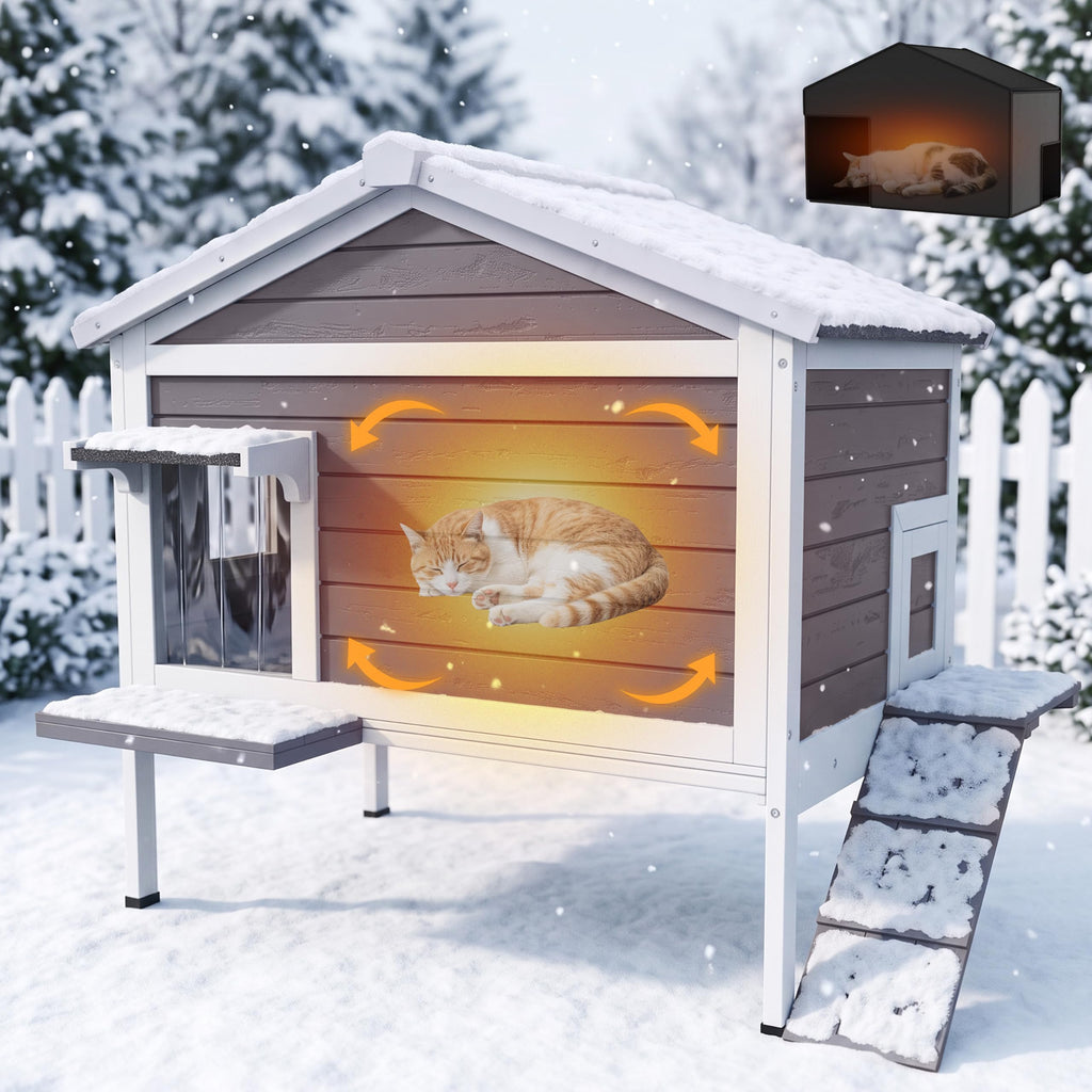 Insulated Outdoor Cat House Q631