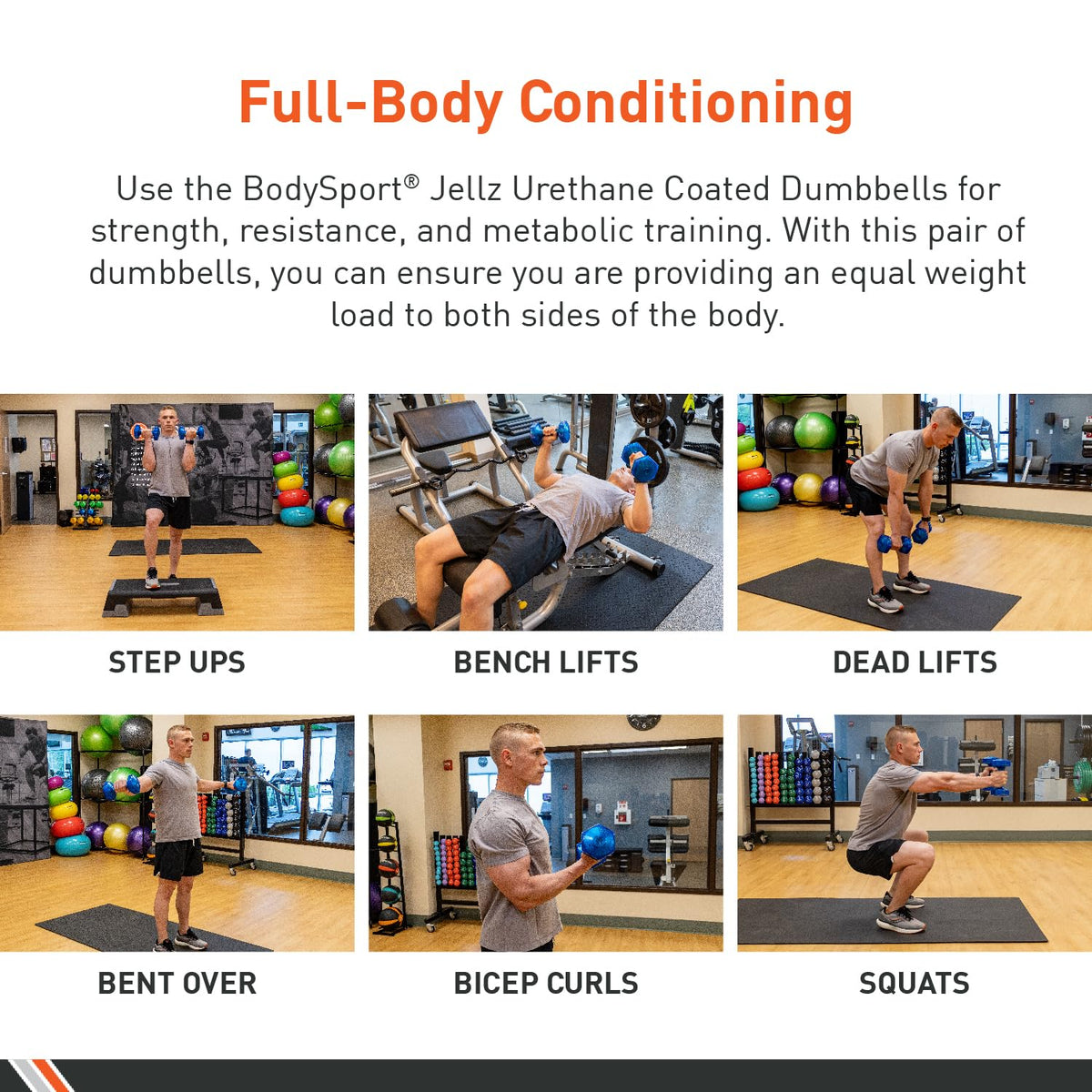 Urethane Aerobic Dumbbells Pair Y92887