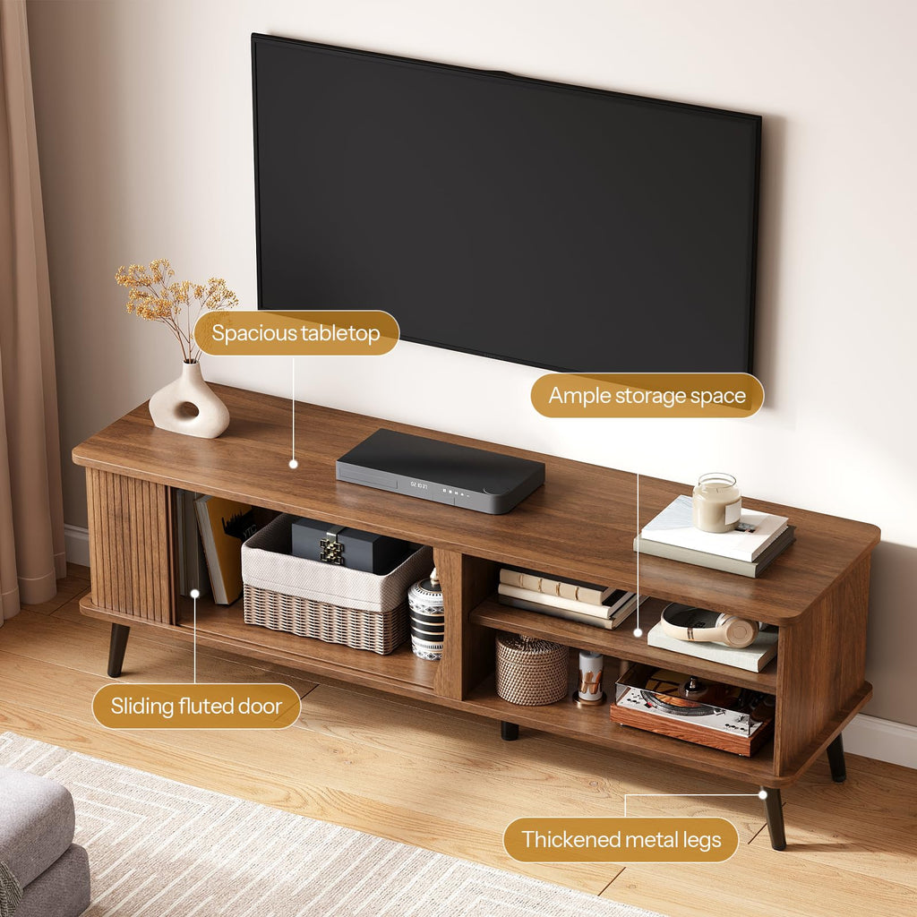 Mid Century Modern TV Stand with Storage B429089