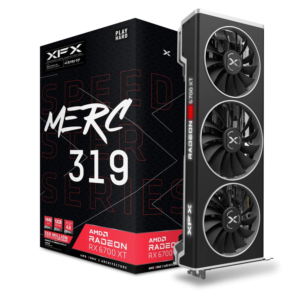 Black 12GB GDDR6 Gaming Graphics Card E64342