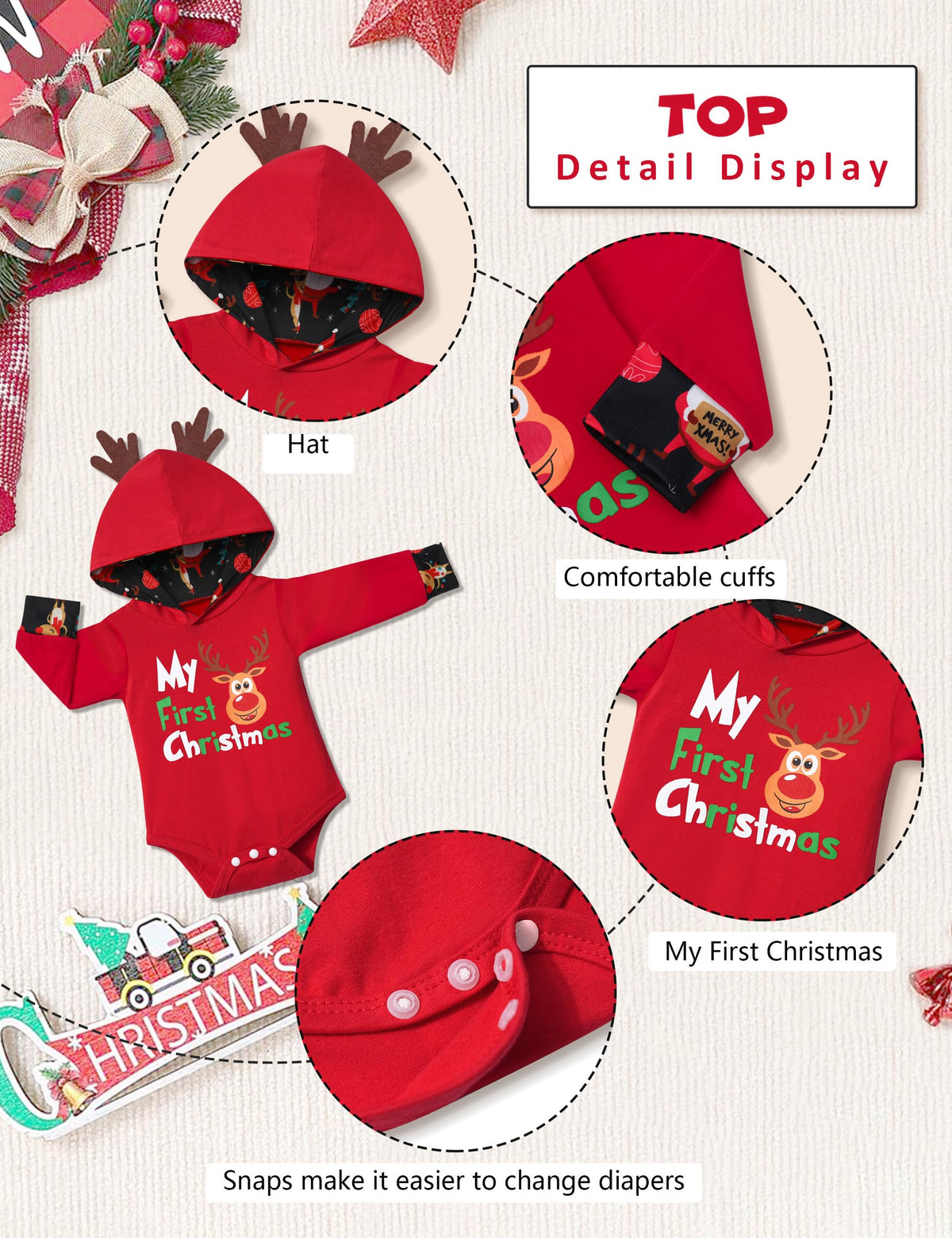 Newborn Baby Boy 2PCS Hoodies and Long Pants Outfits Set X30927