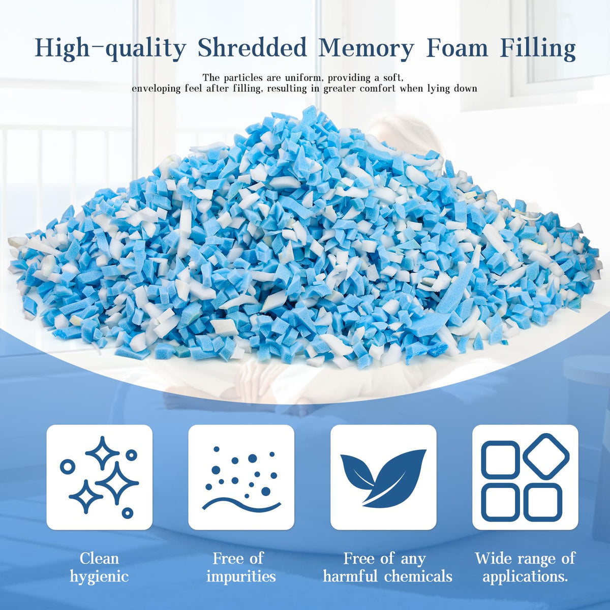 20LB Shredded Memory Foam Filler X663