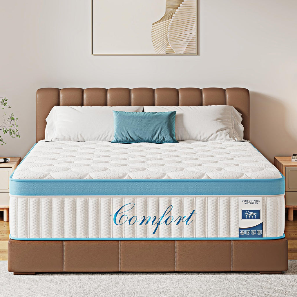 Full Size 12 Inch Firm Hybrid Memory Foam Mattress U6756