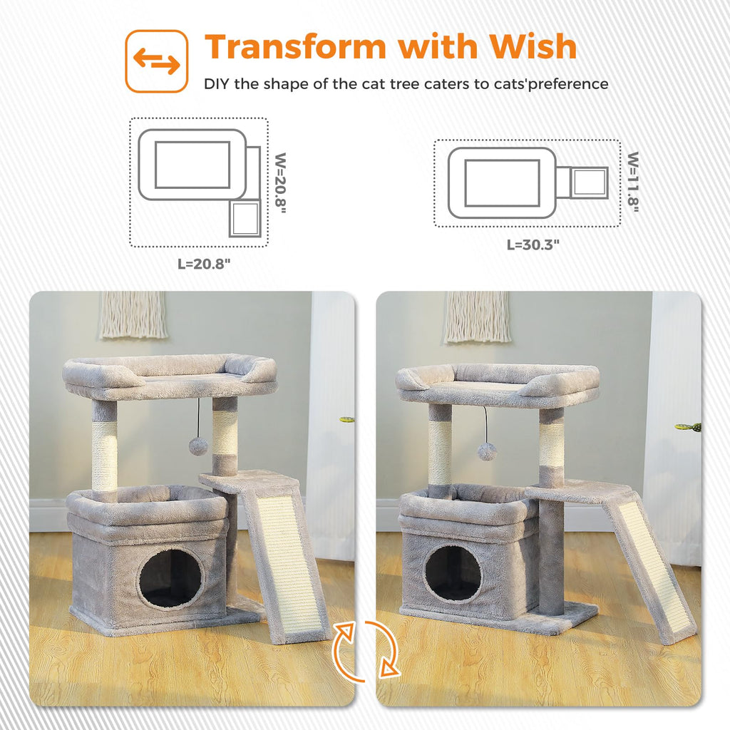 Gray Cat Tree B5243