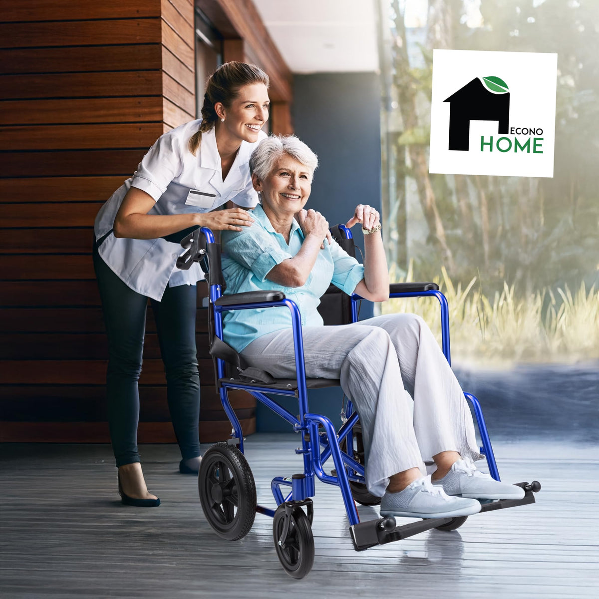Lightweight Folding Wheelchair with Hand Brakes M2970