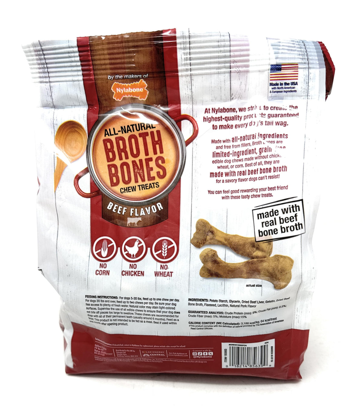 Beef Broth Bones for Dogs 60 Count Z2813