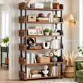 6-Tier Tall Open Bookshelf with Metal Frame L71859