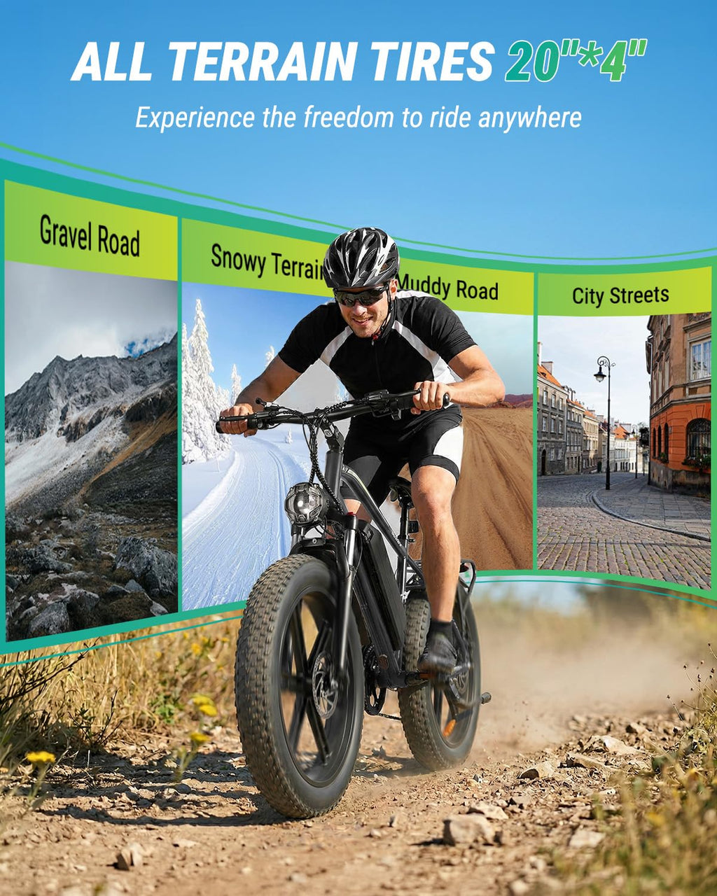 1000W Peak Electric Mountain Bike 48V 13Ah E80775