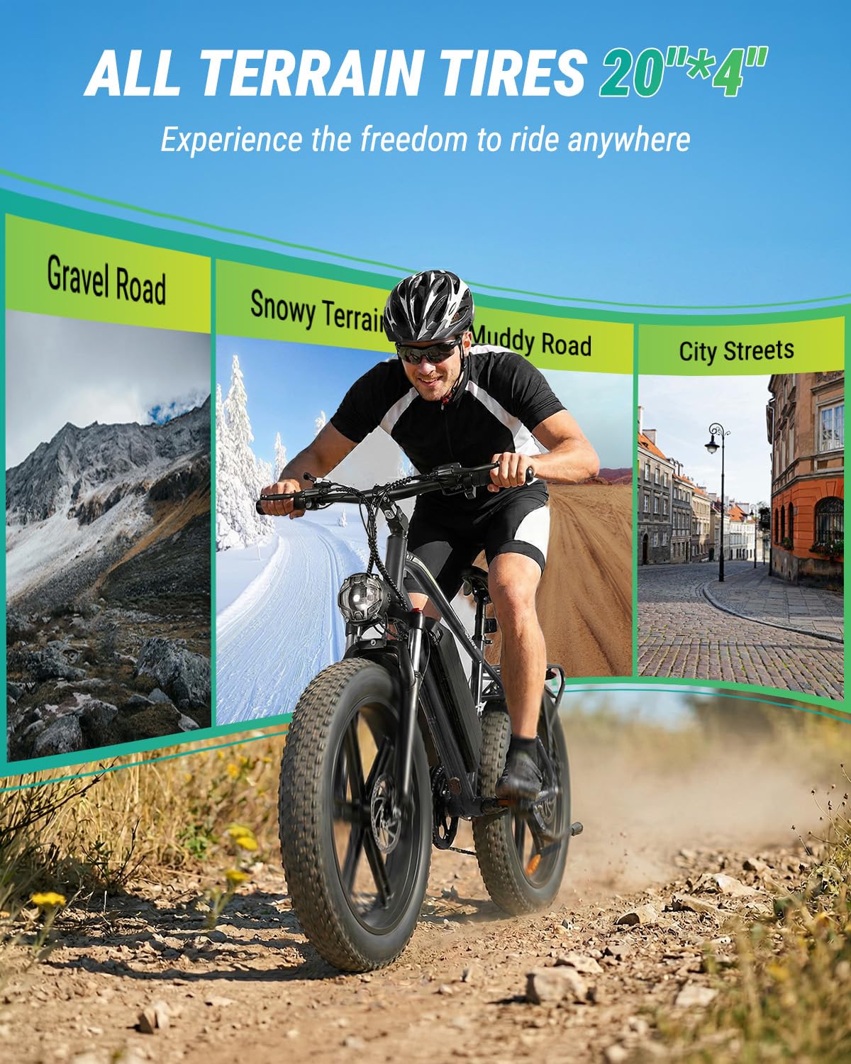 1000W Peak Electric Mountain Bike 48V 13Ah E80775