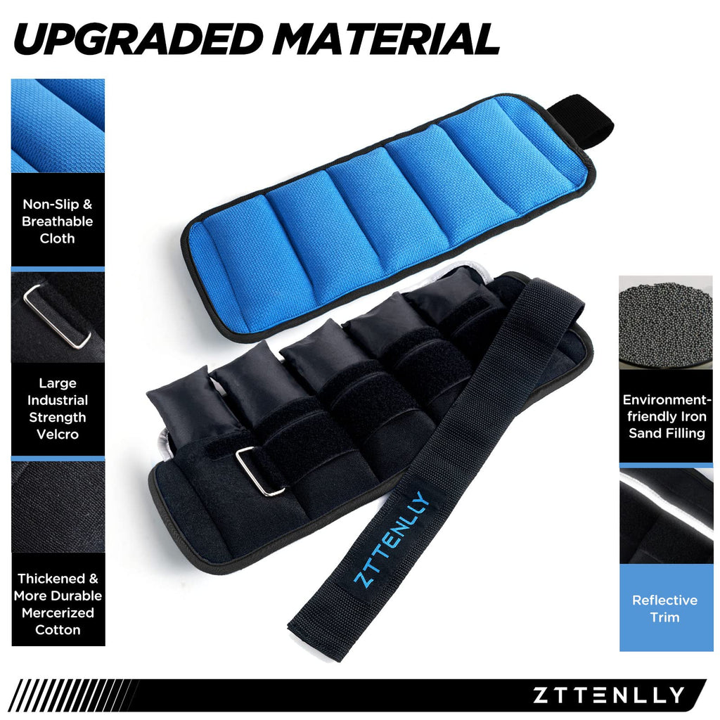 Adjustable Ankle Weights Pair with Carry Bag Y929