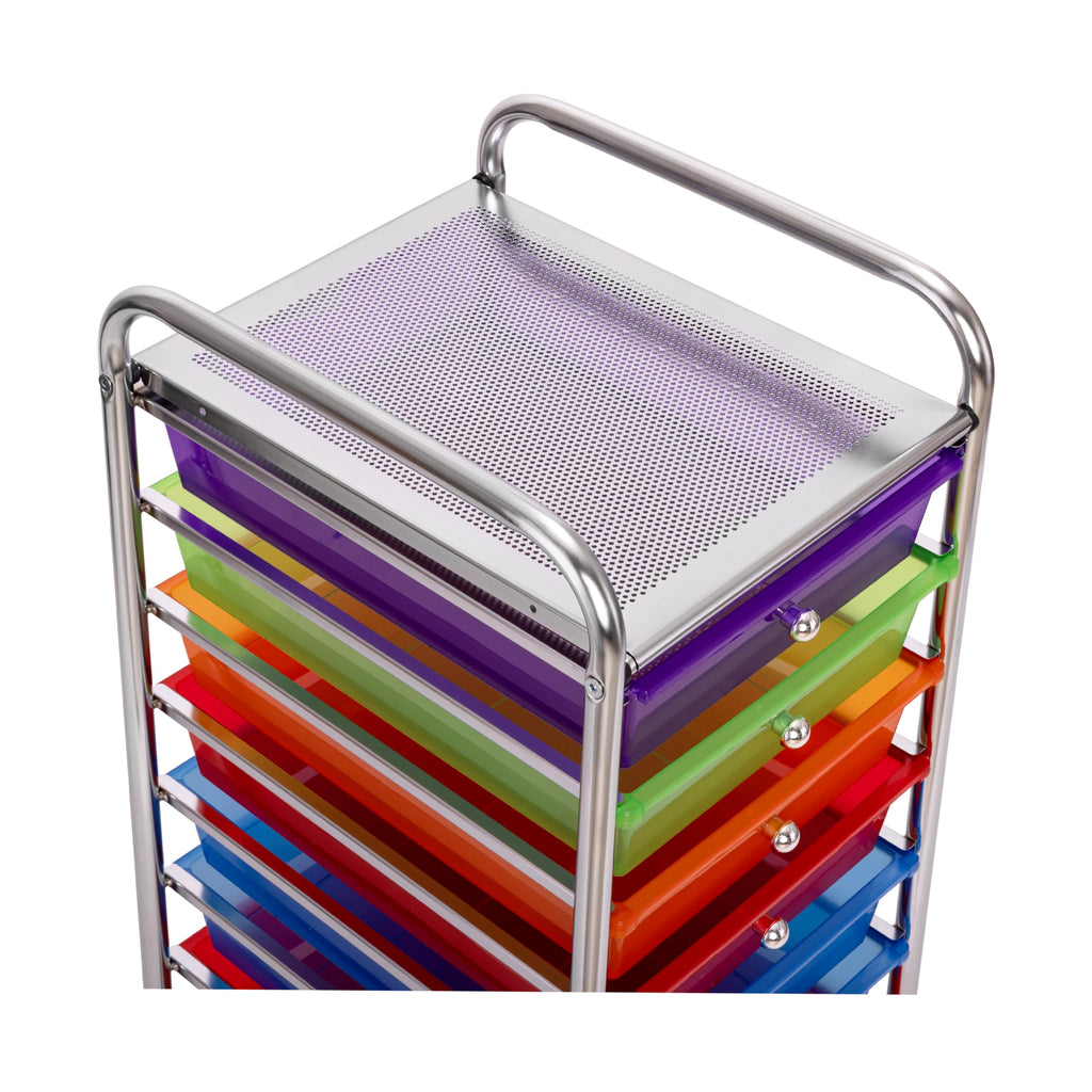 10 Drawer Rolling Storage Cart F713