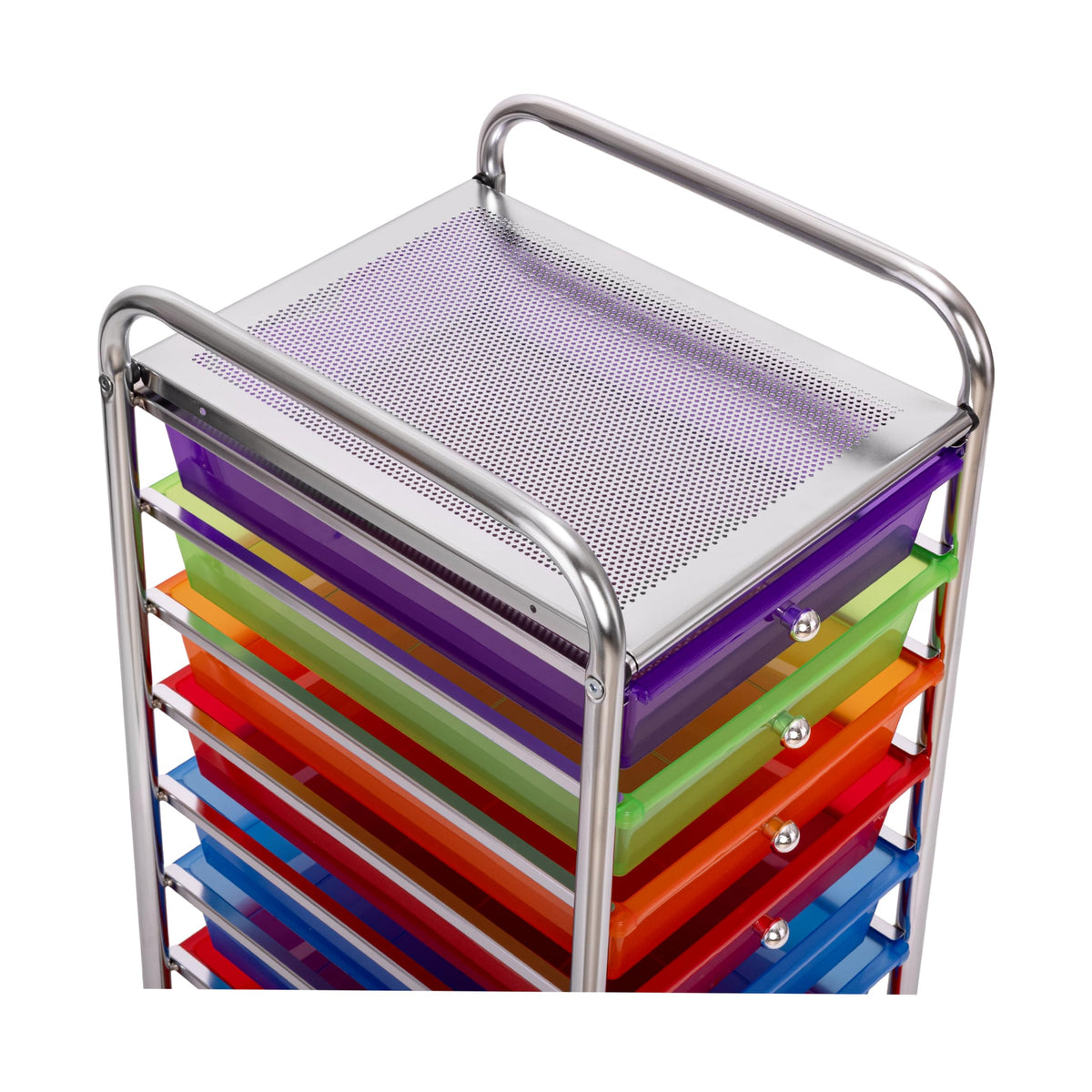 10 Drawer Rolling Storage Cart F713