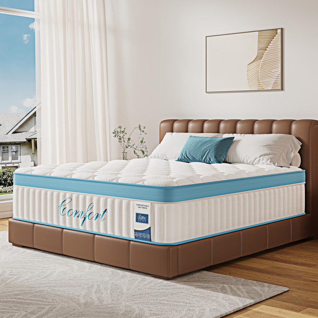 Full Size 12 Inch Firm Hybrid Memory Foam Mattress U6756