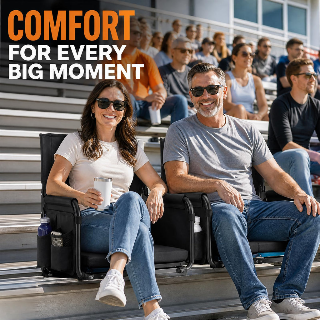 Stadium Seats with Back Support, Armrests & Cushion R631