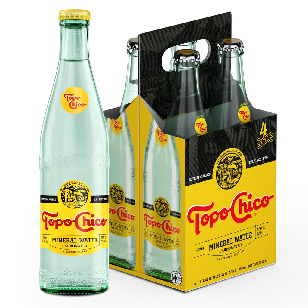 Sparkling Mineral Water 12 Fl Oz Pack of 4 Glass D707226