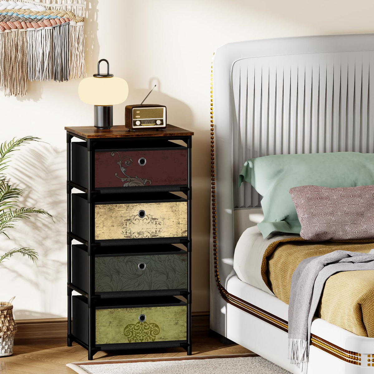 4 Drawer Fabric Storage Unit E8198