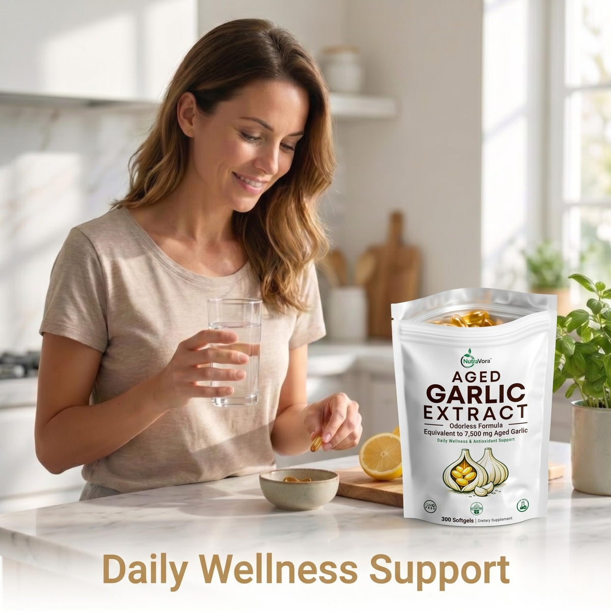 Aged Garlic Extract Softgels, 300 Softgels A85982