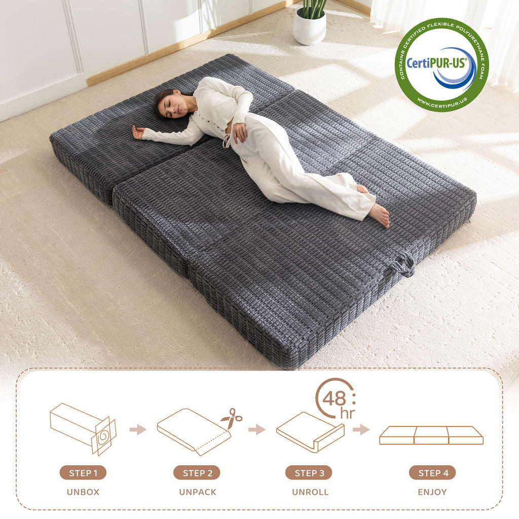 Memory Foam Tri-Folding Mattress N605