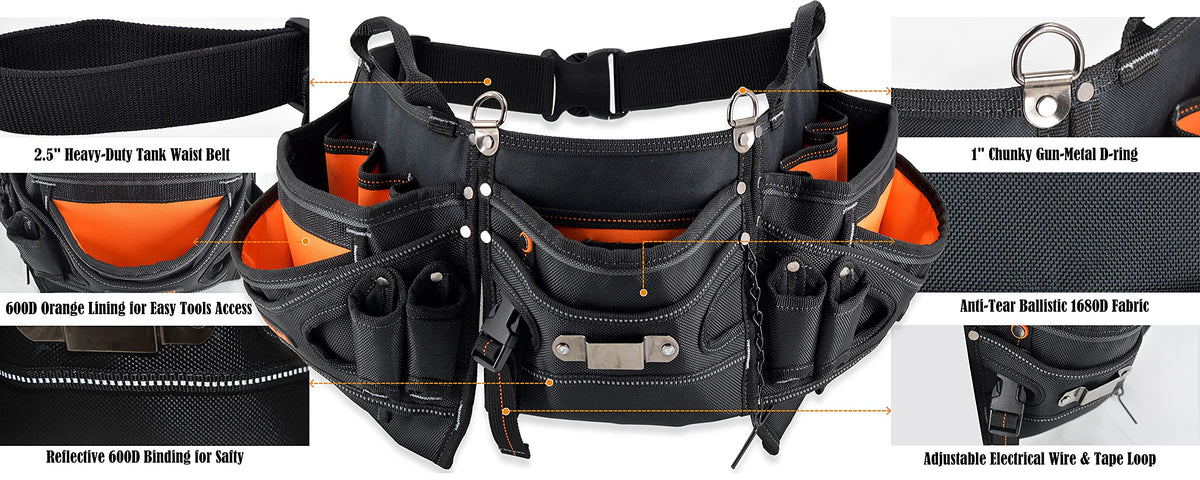 Heavy-Duty 18-Pocket Tool Belt E1471