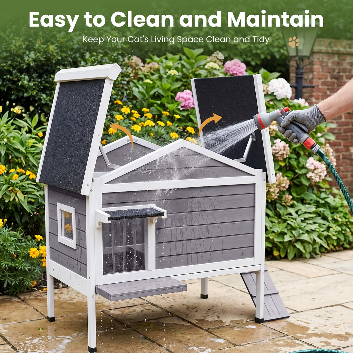 Insulated Outdoor Cat House Q631