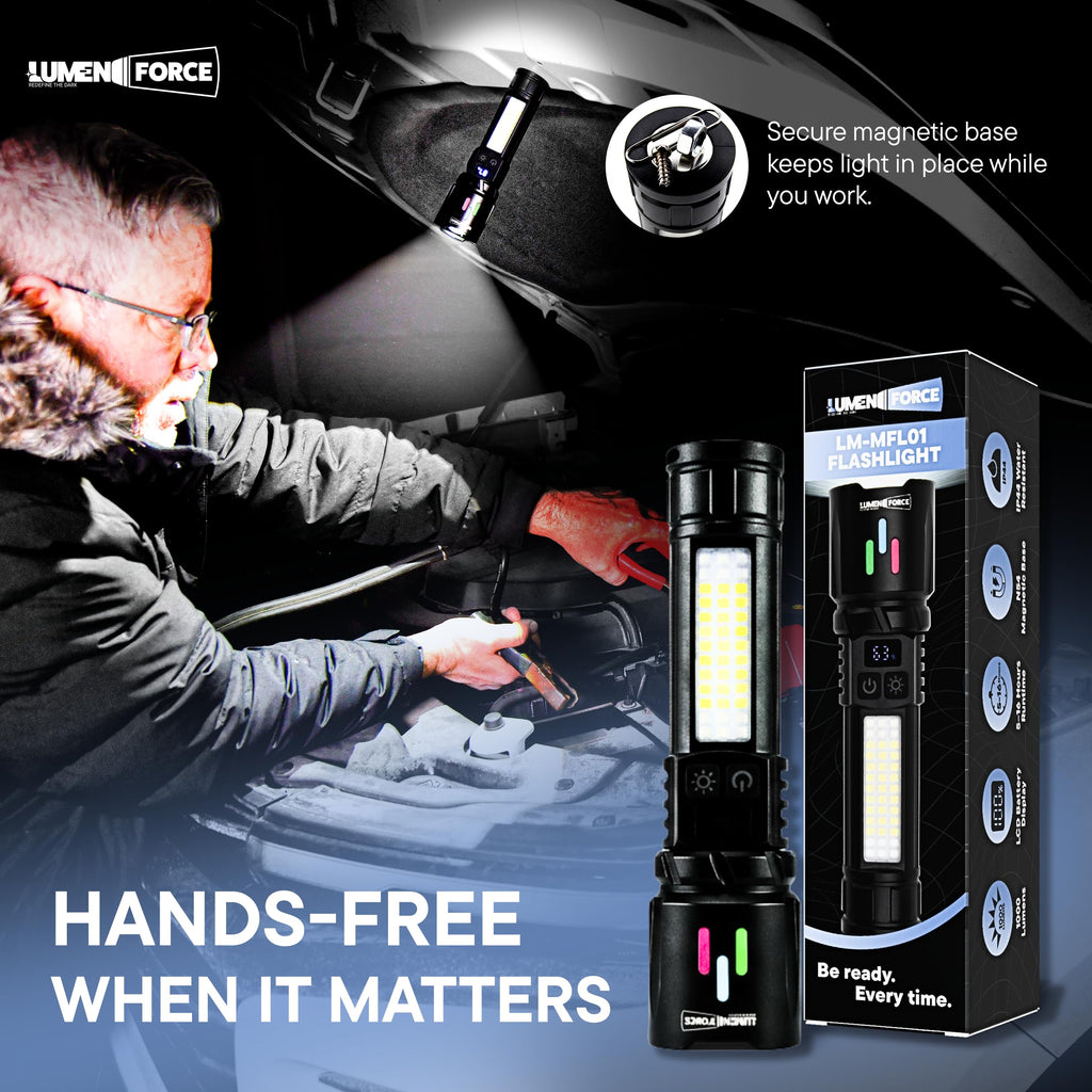 Magnetic Rechargeable Flashlight 1000 Lumen USB-C W18864