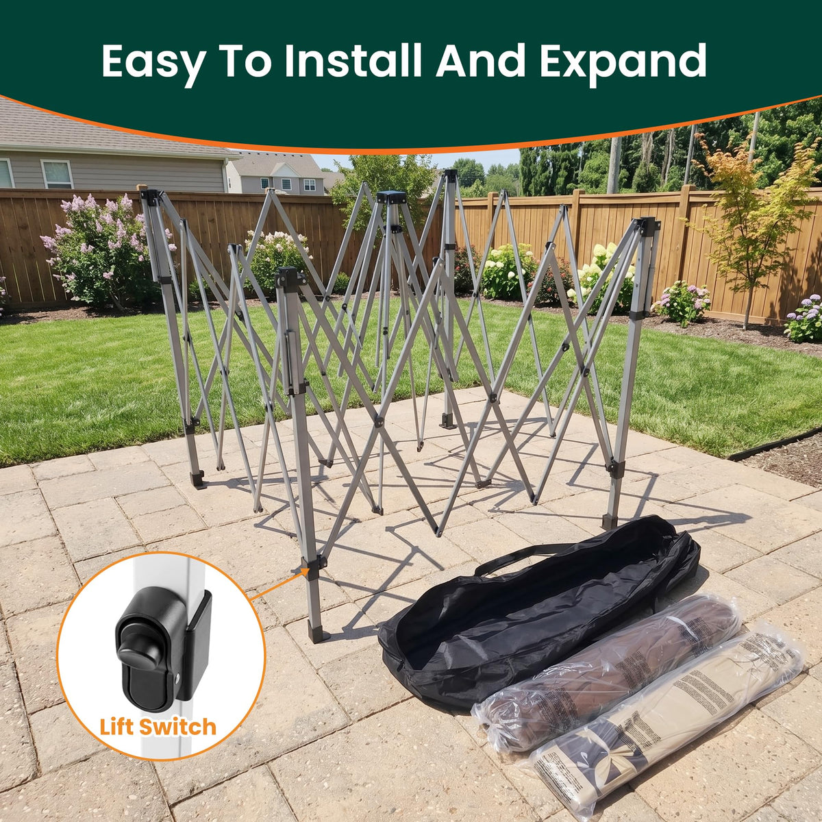 11'x11' Waterproof UV Protection Pop Up Gazebo with Mosquito Netting P17619
